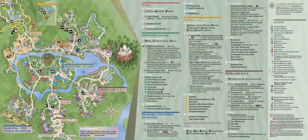 Animal Kingdom Park Map