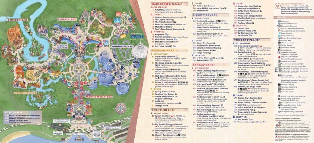 Magic Kingdom Park Map