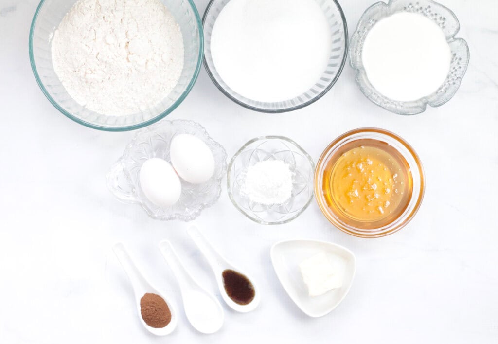 ingredients needed to make cinnamon cupcakes