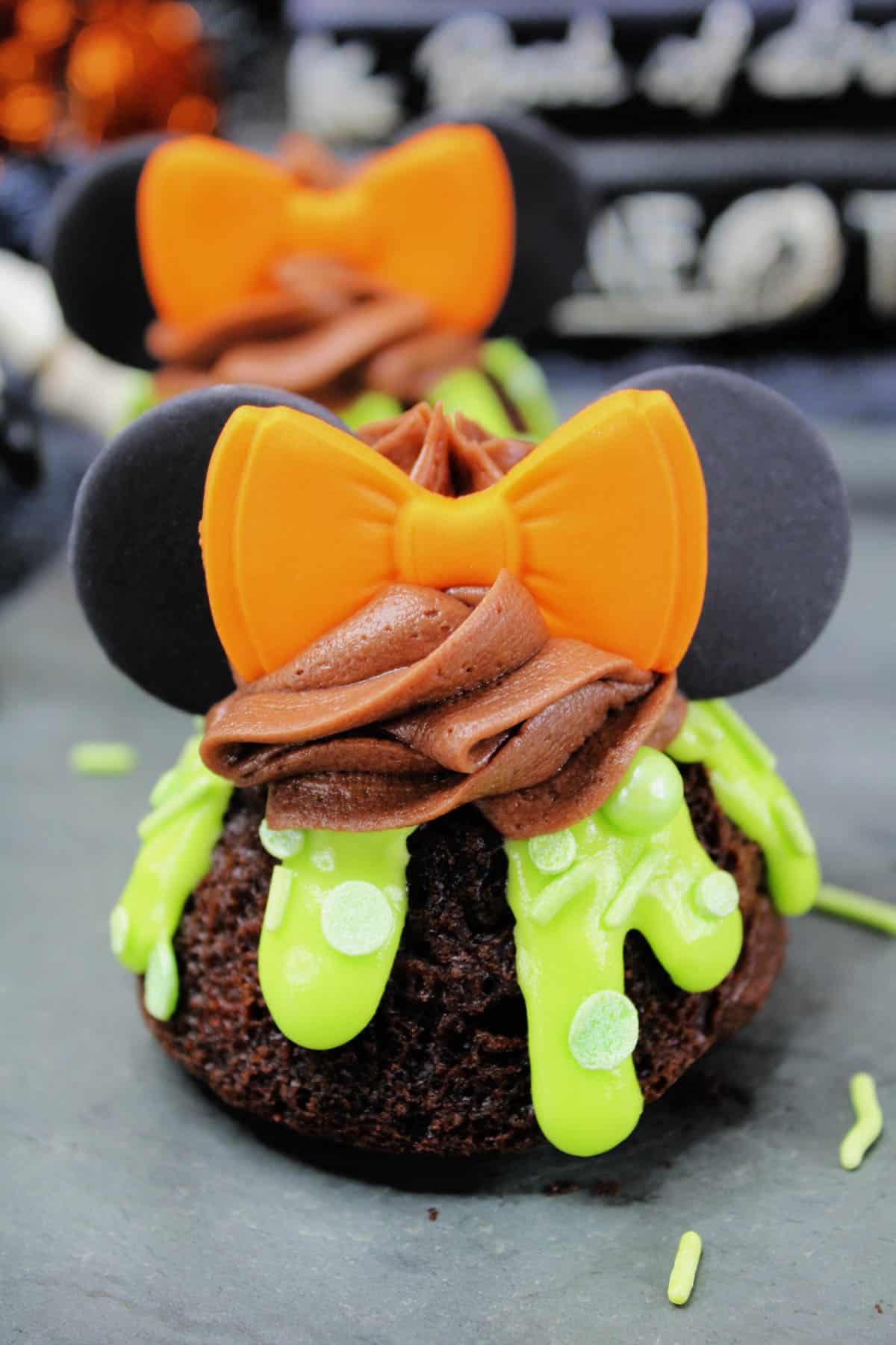 minnie mouse halloween cake topper