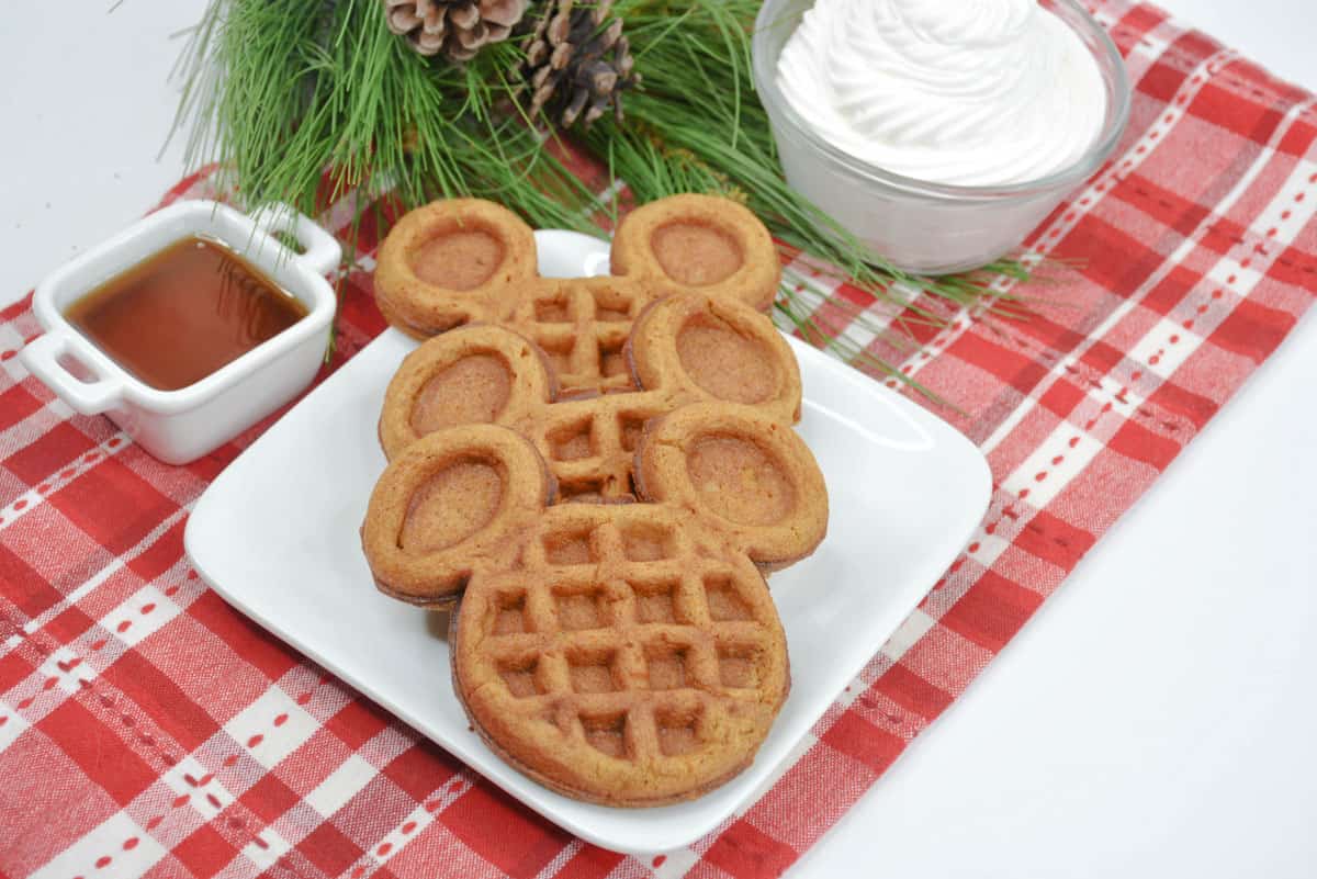 whipped topping and syrup next to disney recipe