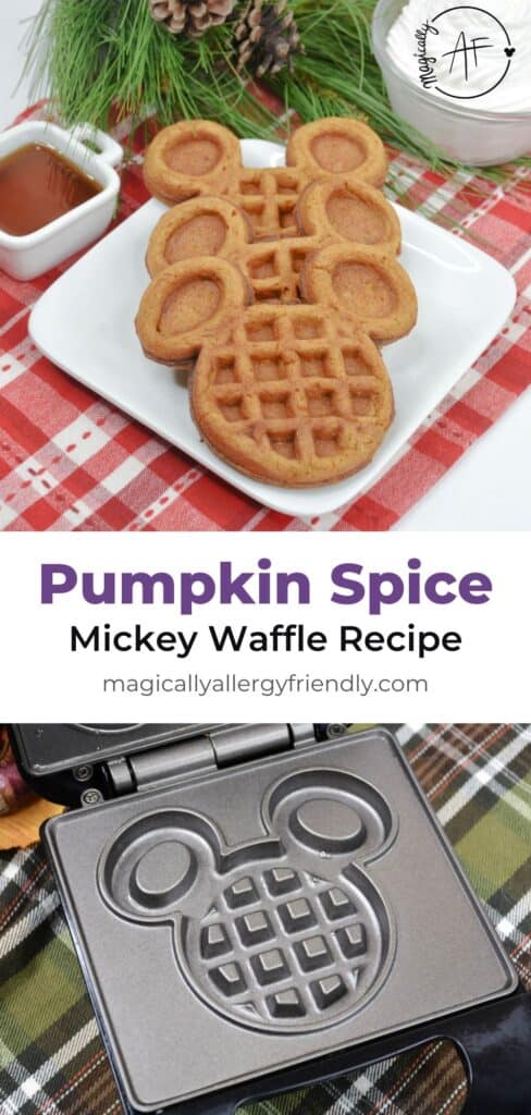 disney mickey pumpkin spice waffles pin image