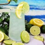 margarita made with limes and tequila