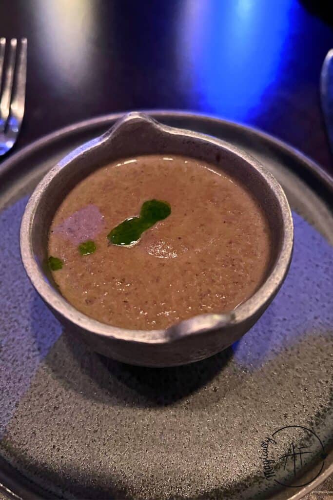 homemade wild mushroom bisque